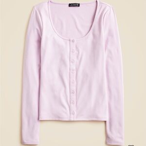 J. Crew Women's Pink Button-Up Top cardigan top. Small. NWOT!